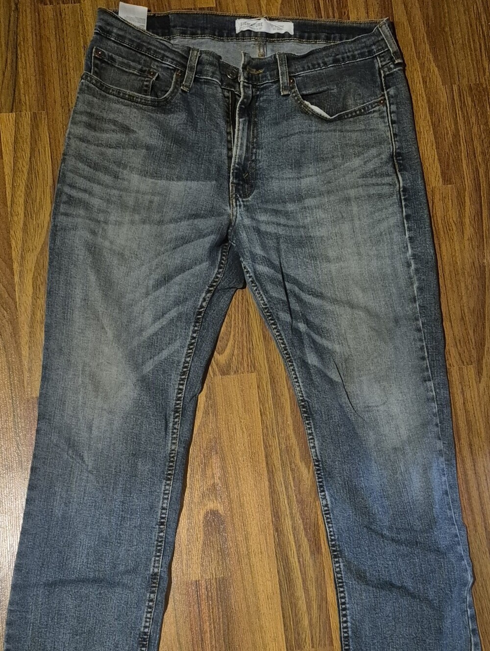 Signature by Levi Strauss Men's S51 Straight Jeans in Faded Blue